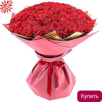 Букет 101 красная роза